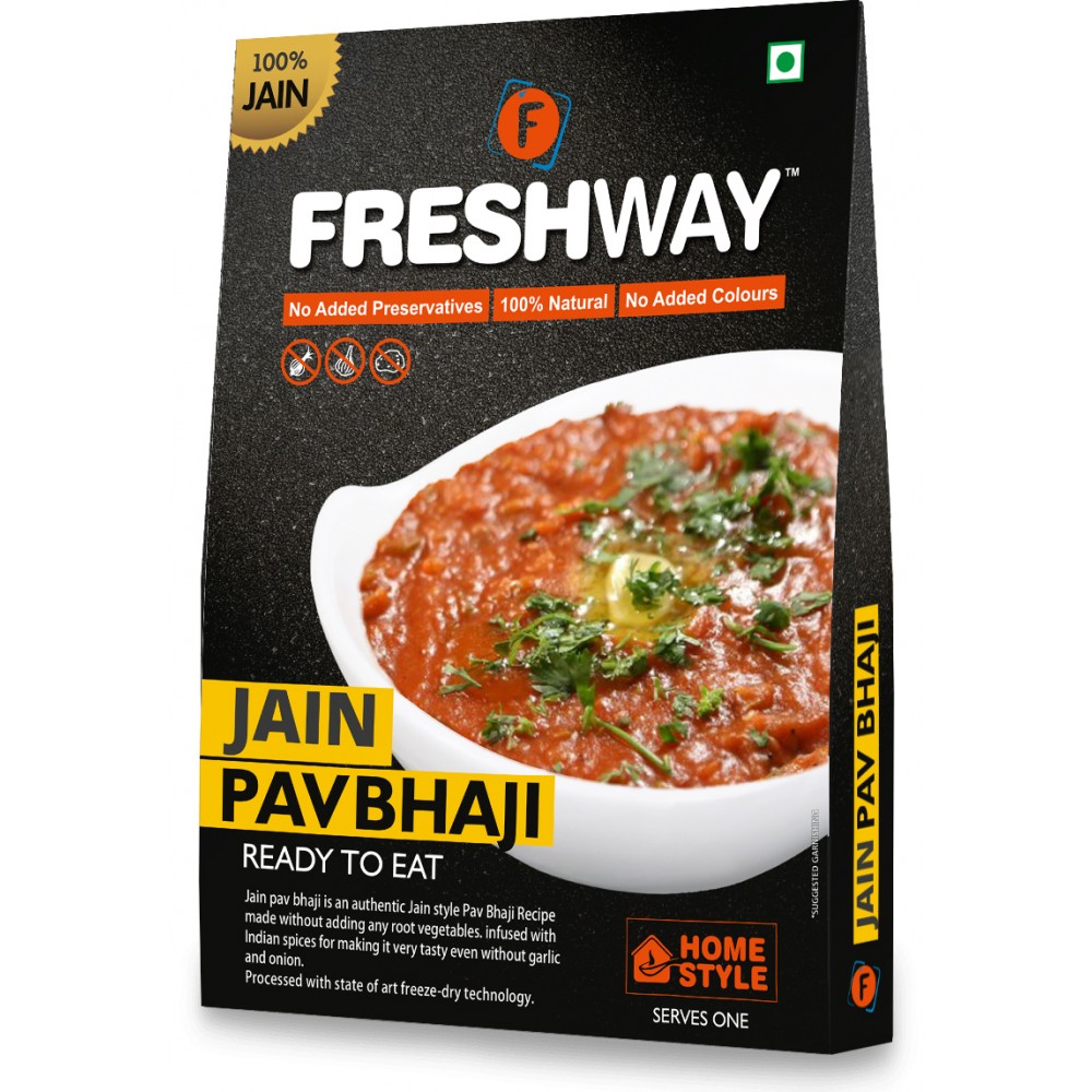 Freshway Ready to Eat Freeze Dried Jain Pav Bhaji