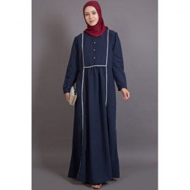 Nazneen Bohemian contrast lace Abaya