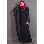 Nazneen embroidered Butterfly Sleeve Party Abaya