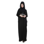 Black Lycra Kaftaan Style Abaya