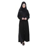 Black Crepe Formal Abaya