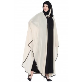 Beige New Fashion Dubai Butterfly Abaya