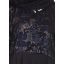 Black Umbrella Cut Abaya