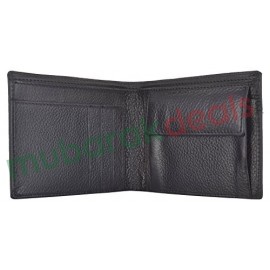 iKLET Black Men's Leather Wallet