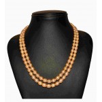 Two line Golden pearls set