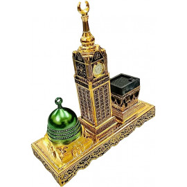 Islamic Landmarks Souvenir Set - Masjid-e-Nabawi, Zam Zam Tower, and Kaaba Replica