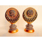Exquisite Gold Islamic Souvenir - Allah and Muhammad Statues