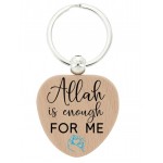 ALLAH IS ENOUGH FOR ME HEART SHAPE KEYCHAIN