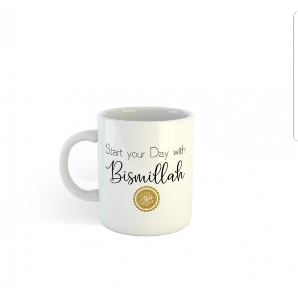 Islamic Mug Start your Day with Bismillah