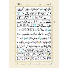 Holy Quran with Colour Coded Tajweed Rules and Manzils – MEDIUM