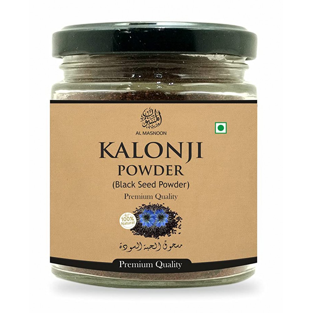 AL MASNOON Kalonji Seed Powder | Black Seed Powder - Pack of 1 pc (100grams) 100% pure & natural