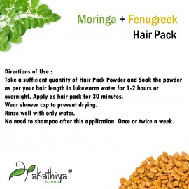 Akathiya Moringa + Methi  Hair Pack for Hair Grow 100g  (pack of 2)