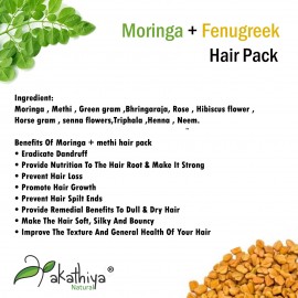 Akathiya Moringa + Methi Hair Pack for Hair Grow 100g (pack of 2)| Mubarak  Deals