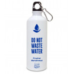 Do not Waste Water White  Premium Water bottle U.V Printed
