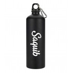 Personalised with Name , Black Premium Water bottle Engraved