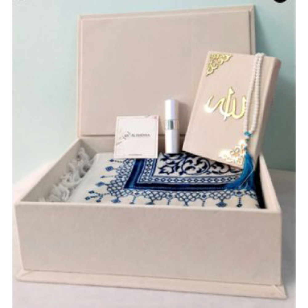 Al Quran Al Kareem K5-11006(T) - Quran & Turkish Prayer Mat Luxury Gift Set