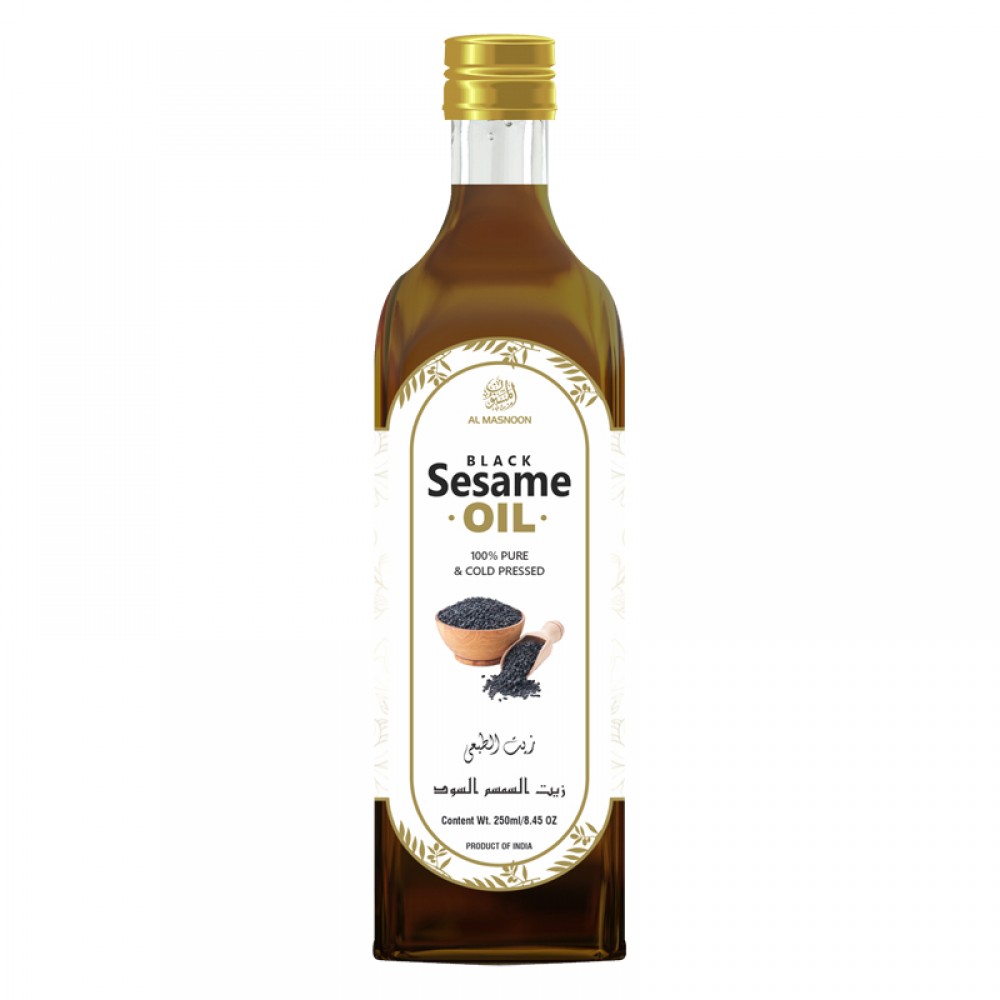 AL MASNOON Black Sesame Seed Cold Pressed Oil || Natural Cold Pressed Oil 250ml