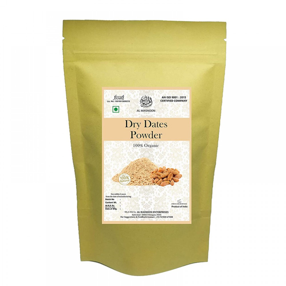 Al Masnoon Dry Dates Powder a Natural sweetner | Good for Babies Health / 100% Natural 100 grms