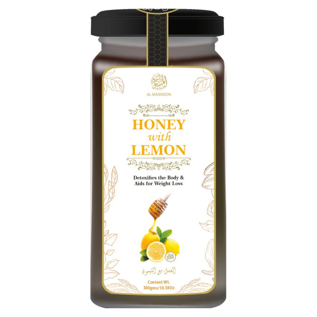 Buy AL MASNOON Lemon Honey for Weight Loss and Detox ( Lemon Infused