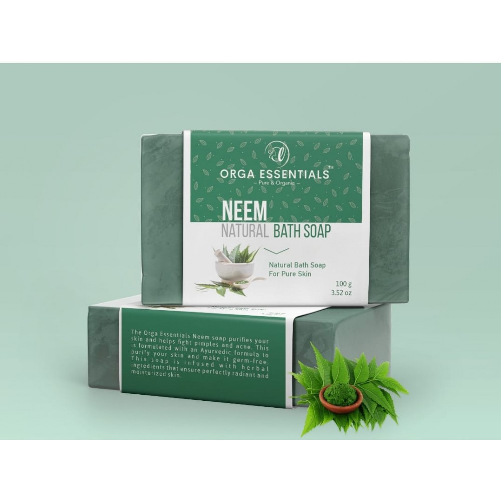 Orga Essentials Neem Skincare Soap –  100 gm