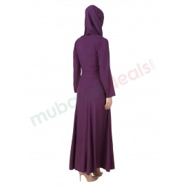 MyBatua Sireen Rayon Purple Abaya