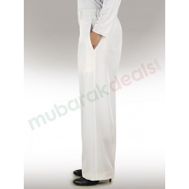 MyBatua Adiba White Pants