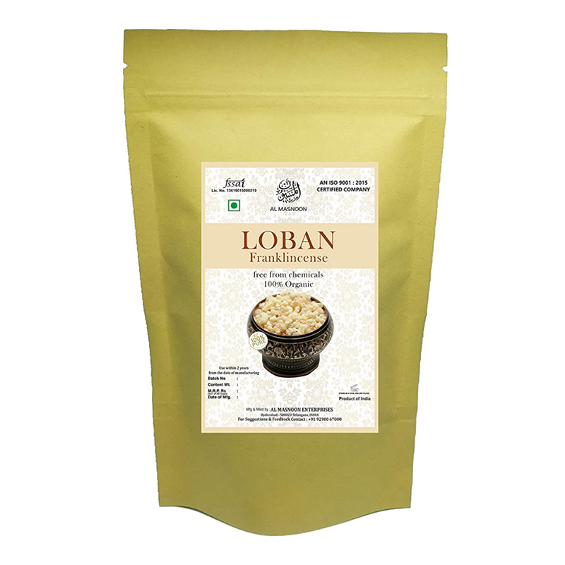 AL MANSOON loban frankincense 100% natural & pure soul food for mind relaxation and meditation 100 gms